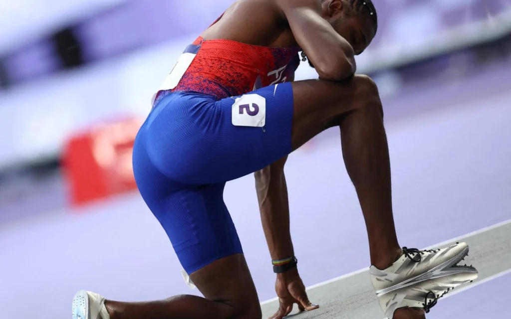 Ala da NBA admite que jogadores torceram contra Noah Lyles nas Olimpíadas Noah Lyles conquistou um ouro e um bronze nas Olimpíadas de Paris (Foto: Anne-Christine POUJOULAT / AFP)