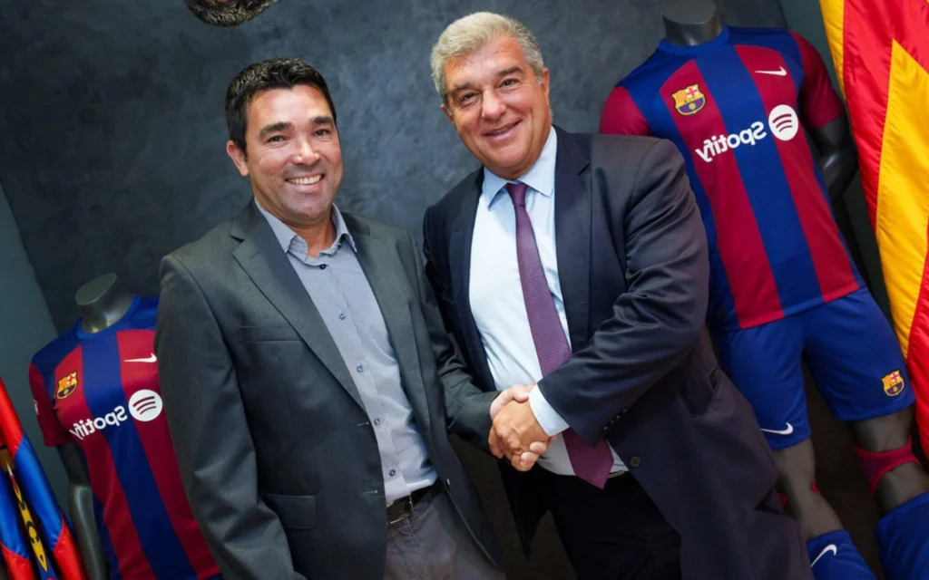 Barcelona se manifesta sobre rumores de saída de Deco como diretor esportivo Joan Laporta