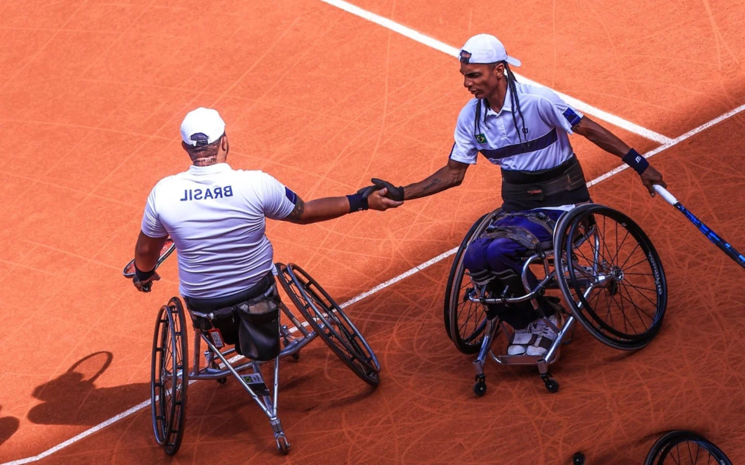 Brasil perde chance de conquistar primeira medalha no tênis em cadeira de rodas na disputa pelo bronze do Quad Leandro e Ymanitu na derrota para os britânicos (Foto: Marcello Zambrana/CPB)