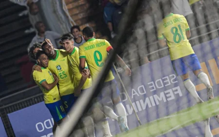 Brasil sub-20 vence México em amistoso com gol de atacante do Vasco Rayan marcou o gol que garantiu a vitória do Brasil (Fotos : Staff Images/CBF)