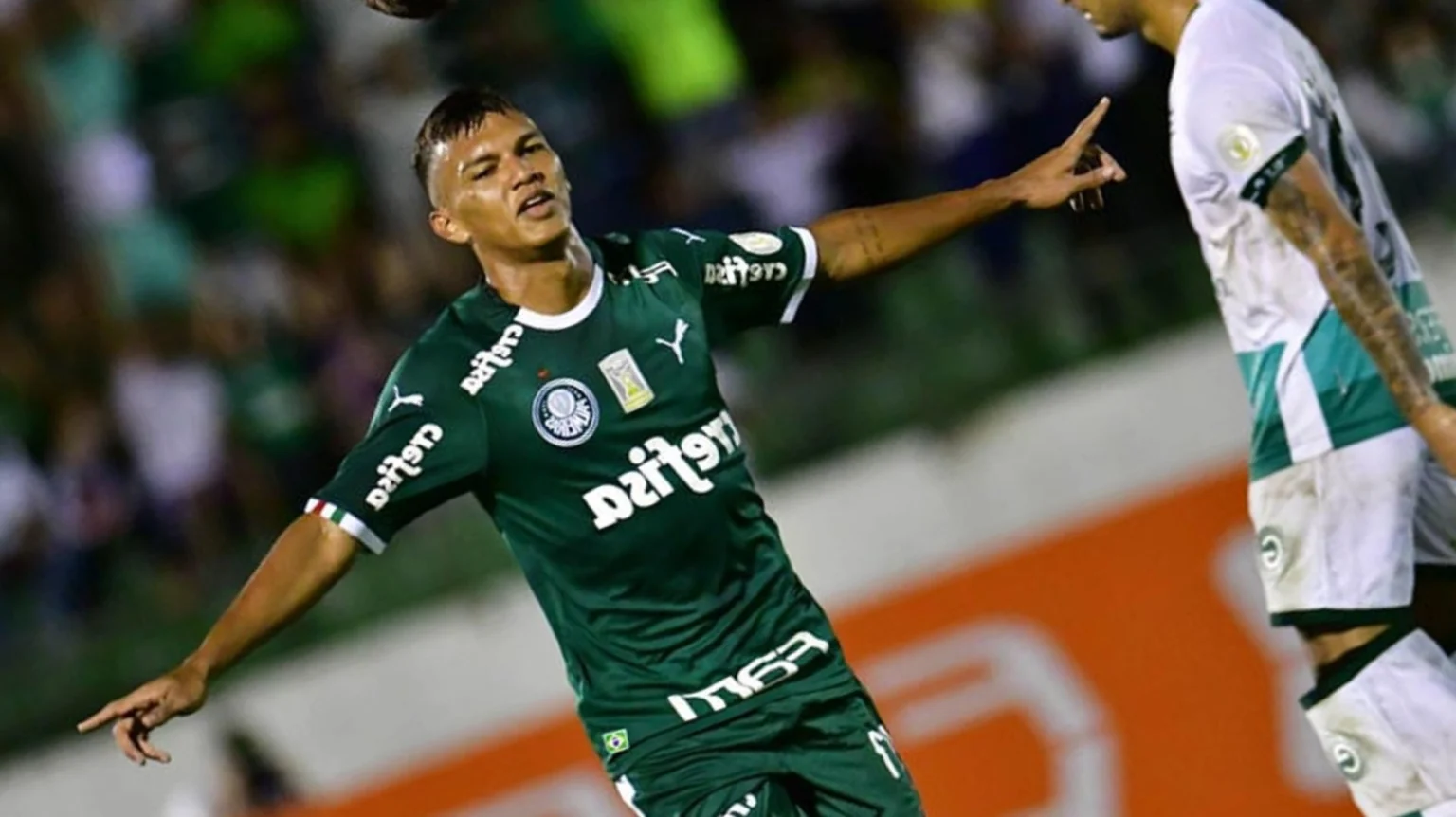 Caio Ribeiro exalta atuação de Gabriel Veron: ‘Futuro do Palmeiras’ Gabriel Veron recebeu grandes elogios de Caio Ribeiro (Eduardo Carmim/Photo Premium/Lancepress!)