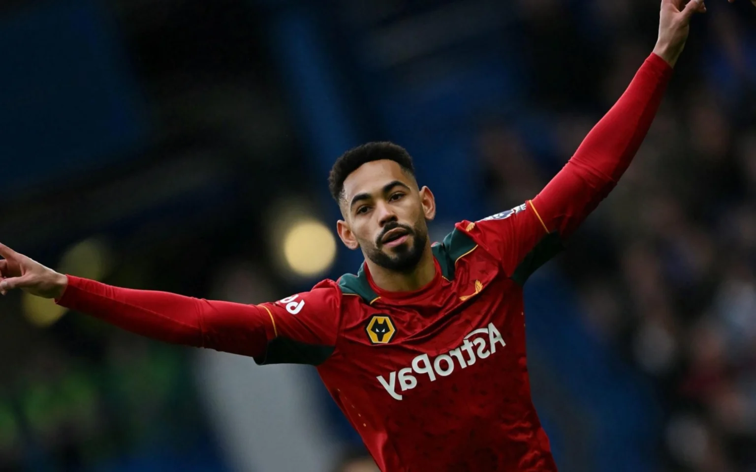 Chuva de gols e assistências: brasileiros dão show na 23ª rodada da Premier League Matheus Cunha fez três gols na vitória do Wolverhampton. (Photo by Ben Stansall / AFP)