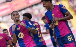 Com hat-trick de brasileiro, Barcelona vence solto e lidera La Liga