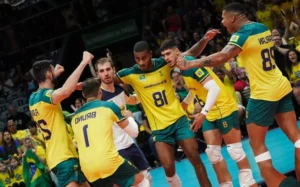 A Seleção Brasileira de Vôlei Próximo da Liga das Nações