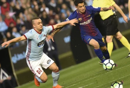 Coutinho admite expectativa por primeira final com o Barcelona Coutinho foi titular contra o Celta de Vigo