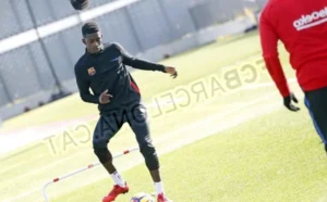 Dembélé volta a treinar e espera estar pronto em breve