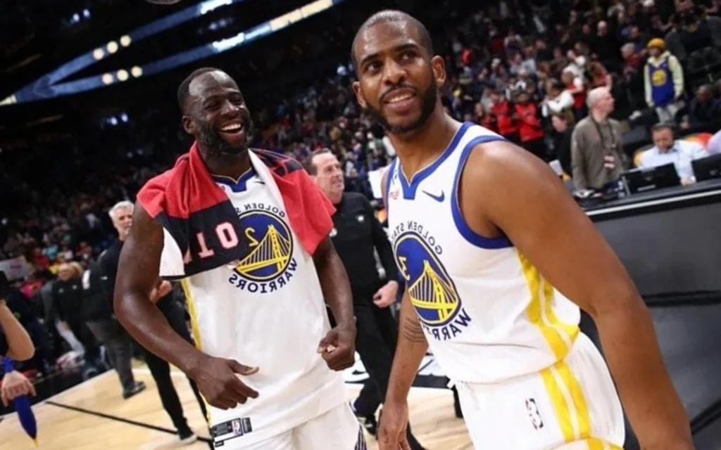 Do ódio ao amor: Draymond Green exalta Chris Paul após saída do Warriors Chris Paul e Draymond Green se tornaram amigos no Warriors (Foto: Reprodução / X)