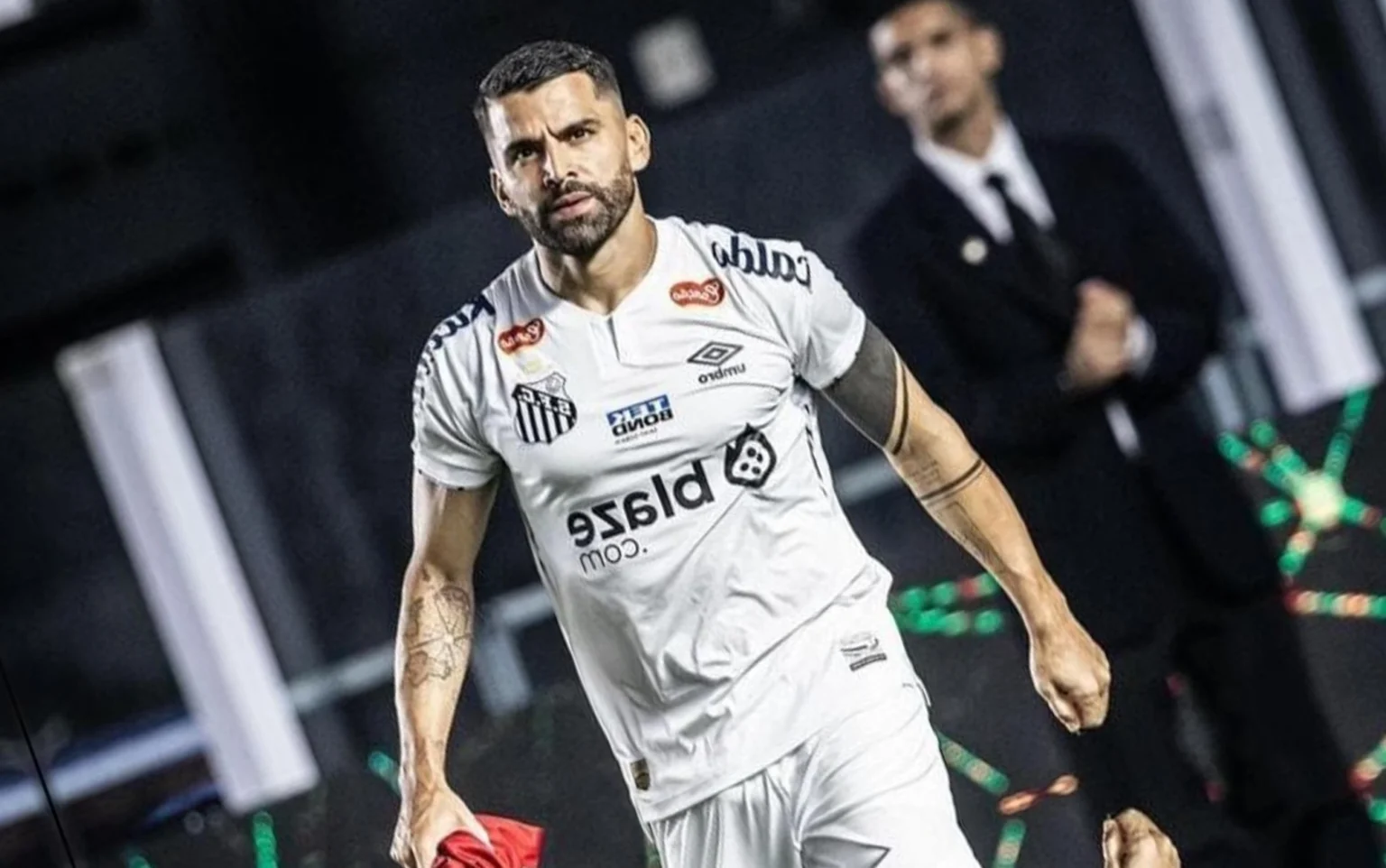 Estrela do Santos vive a expectativa de disputar a Copa América Tomás Rincón com a camisa do Peixe. (Foto: Reprodução/Instagram)