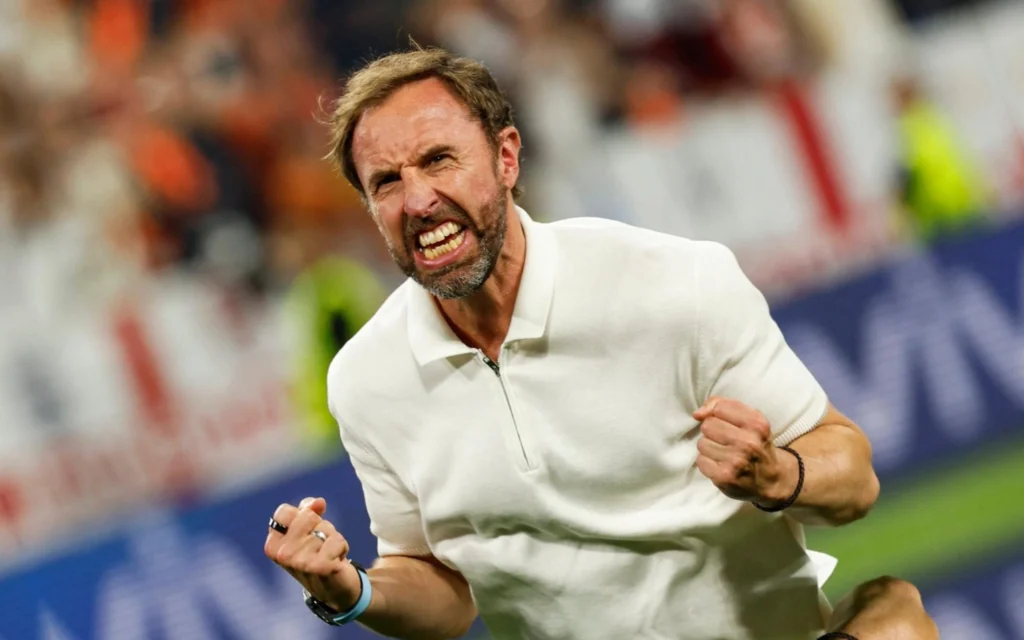 Gareth Southgate fala sobre a classificação da Inglaterra na final: ‘Dando tudo pela causa’ (Foto: Odd ANDERSEN / AFP)