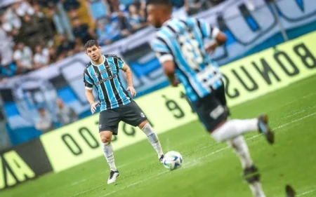 Grêmio terá quatro dias de folga durante Data Fifa; veja programação completa Programação do Grêmio para Data Fifa conta com semana de treinos e quatro dias de folga (Foto: Lucas Uebel/Grêmio)