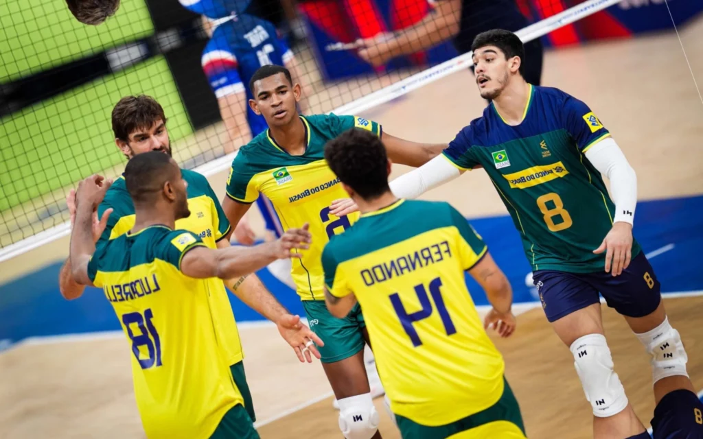 Grupo da Morte: Brasil cai em grupo difícil no vôlei masculino nos Jogos de Paris O Brasil é o sexto no ranking mundial (Foto: FIVB)