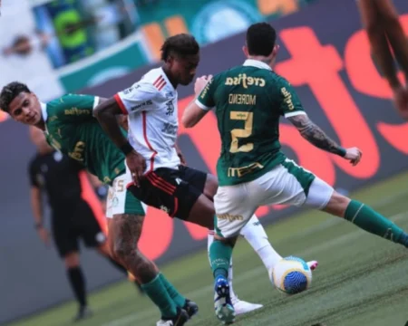 Lance! Final: Palmeiras e Flamengo empatam sem gols aos olhos de Dorival Palmeiras e Flamengo empatarem sem gols no Allianz Parque