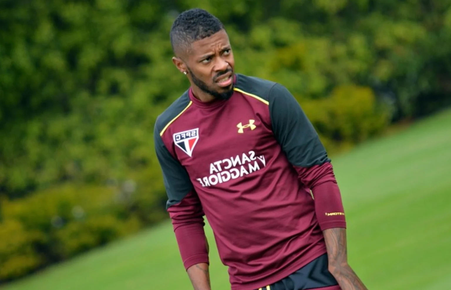 Michel aceita ser maior referência no São Paulo: ‘Vou provar que posso’ Michel Bastos tem 32 anos e está no clube desde agosto de 2014 (Foto: Érico Leonan/saopaulofc.net)