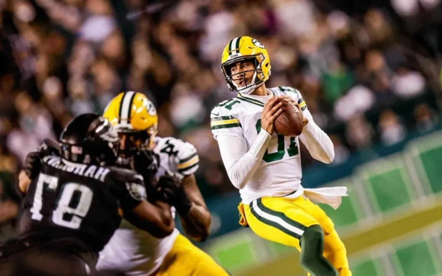 NFL no Brasil: onde assistir ao vivo e horário de Eagles x Packers Jordan Love em Packers x Eagles em 2023 (Foto: Evan Siegle / Green Bay Packers)