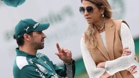 Palmeiras: Leila Pereira define postura sobre resposta de Abel a jornalista Leila e Abel (Foto: Cesar Greco/Palmeiras)