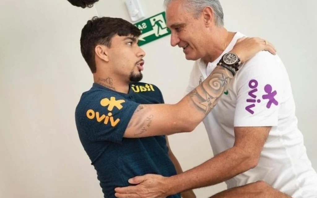 Paquetá e Tite: como é a relação entre o treinador do Flamengo e o jogador? (Foto: Lucas Figueiredo/CBF)