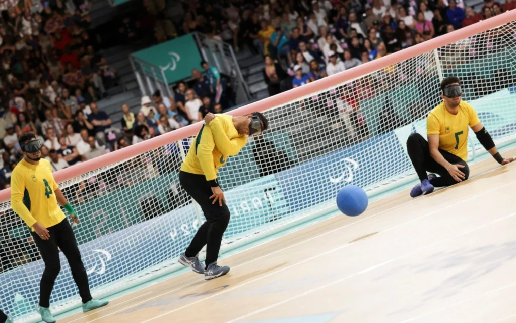 Paralimpíadas: Brasil perde para Ucrânia na semifinal do golbol masculino Goalball Jogos Paralimpicos Paris 2024 - Goalball - Arena South Paris 1. Foto: (Alexandre Schneider/CPB. @aleschneider)