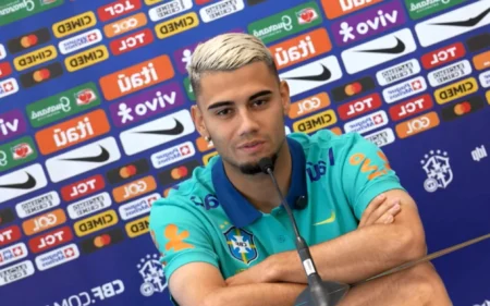 Perfil oficial do Uruguai usa fala de jogadores brasileiros como vídeo motivacional Andreas Pereira