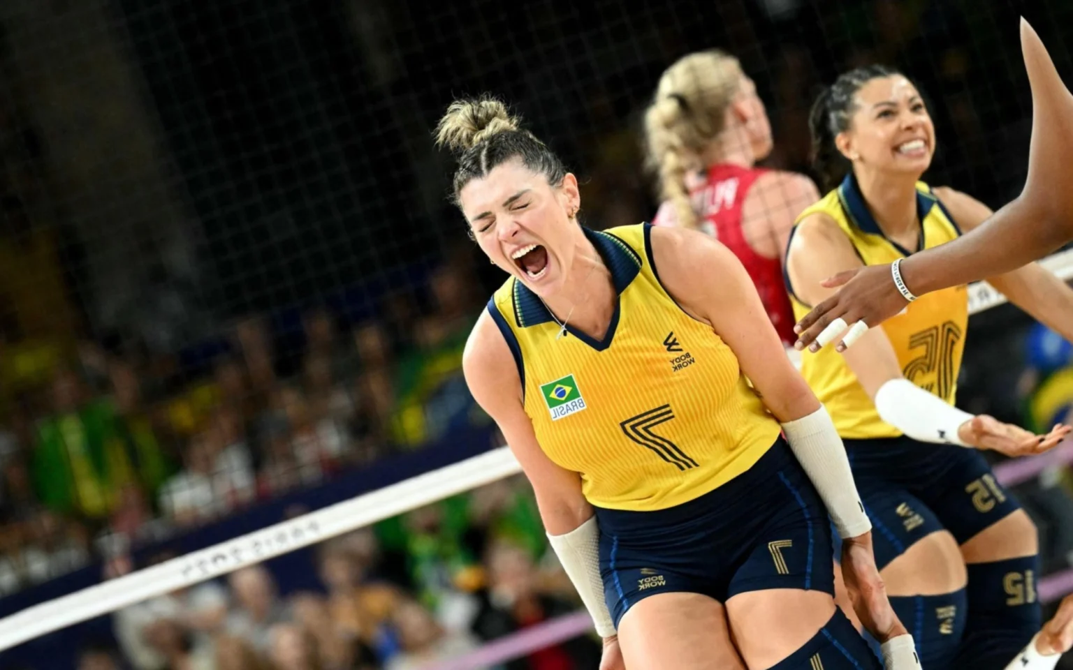 Rosamaria celebra medalha de bronze nas Olimpíadas: ‘Só alegria’ Rosamaria nas Olimpíadas de Paris (Foto: Natalia KOLESNIKOVA / AFP)