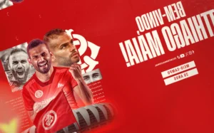 Thiago Maia é anunciado como novo reforço do Internacional; saiba tempo de contrato Thiago Maia foi anunciado como novo reforço do Internacional (Divulgação)