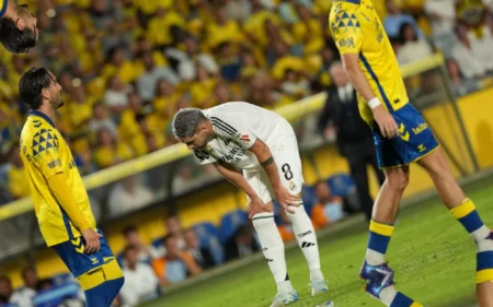 Web detona Real Madrid durante derrota parcial para o Las Palmas: ‘Manda o Mbappé embora’ Valverde lamenta gol dos Las Palmas diante do Real Madrid (Foto: Cesar Manso / AFP)